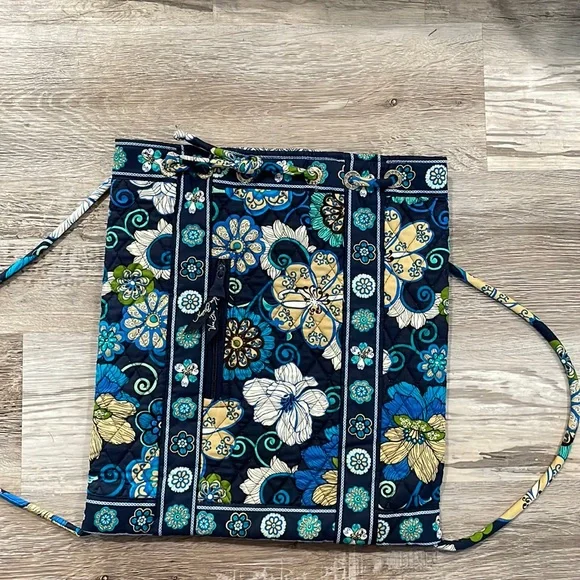 Vera Bradley | Bags | Vera Bradley Drawstring Backpack Blue  display picture 3